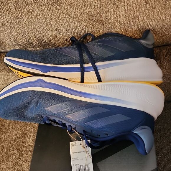 Adidas Response Super M Size 10 NWT Blue Athletic Shoes with Breathable Mesh - Picture 3 of 4